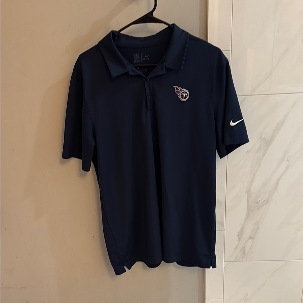 Tennessee Titans Nike Dark Blue Polo with Team Logo
